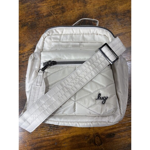 Lug Alpine Crossbody Women’s Bag with Adjust Strap and Multiple Zippered Beige - Picture 1 of 7